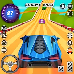 Взломанная Nitro Jump - Car Racing (Нитро Джамп Рейсинг)  [МОД Бесконечные монеты] - стабильная версия apk на Андроид