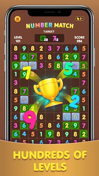 Number Match: Ten Crush Puzzle (Намбер Матч)  [МОД Mega Pack] Screenshot 2