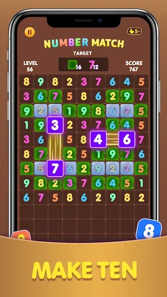 Number Match: Ten Crush Puzzle (Намбер Матч)  [МОД Mega Pack] Screenshot 4