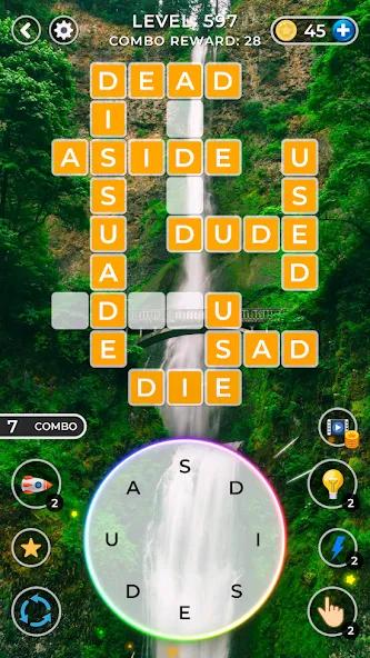 WOW4:Word Connect Offline Word (ВАУ 4)  [МОД Mega Pack] Screenshot 5