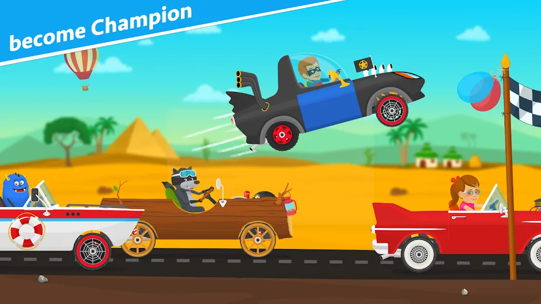 Racing car games for kids 2-5  [МОД Unlimited Money] Screenshot 3