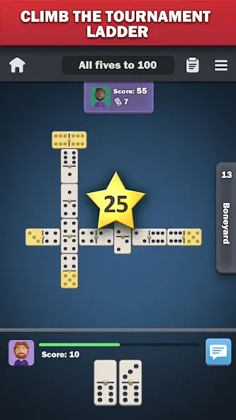 Dominoes online - play Domino!  [МОД Бесконечные монеты] Screenshot 3