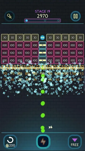 Neon bricks  [МОД Unlocked] Screenshot 5