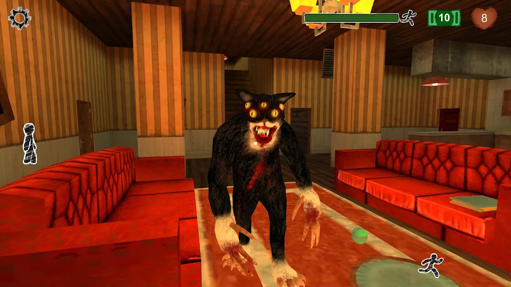 Cat Fred Evil Pet. Horror game  [МОД Бесконечные монеты] Screenshot 1