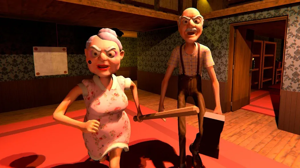 Grandpa And Granny Home Escape (Дедушка и бабушка сбегают из дома)  [МОД Все открыто] Screenshot 2