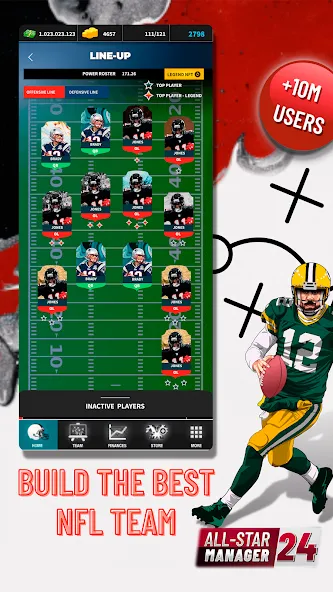 Fantasy Football Bowl Manager (Американ)  [МОД Все открыто] Screenshot 2