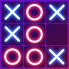 Скачать взломанную Tic Tac Toe 2 Player: XO Game (Тик Так Тоу 2 игрока)  [МОД Все открыто] - последняя версия apk на Андроид