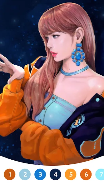 BlackPink Paint by Number (БлэкПинк Раскраска по номерам)  [МОД Mega Pack] Screenshot 4