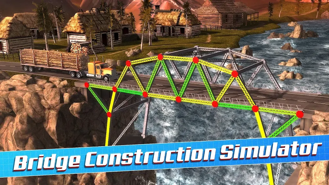 Bridge Construction Simulator (Бридж Конструкшн Симулятор)  [МОД Все открыто] Screenshot 1