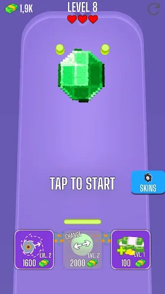 Saw Brick Crusher – Pong 3D (Со Брик Крашер)  [МОД Меню] Screenshot 2