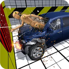 Скачать взломанную Car Crash Test Simulator  [МОД Unlimited Money] - стабильная версия apk на Андроид