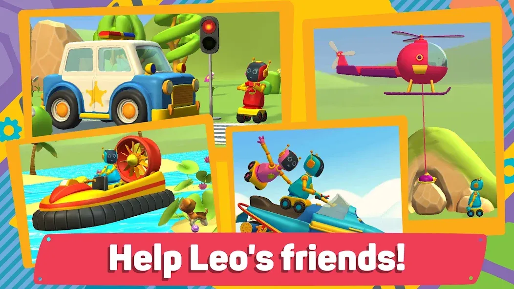 Leo 2: Puzzles & Cars for Kids  [МОД Unlimited Money] Screenshot 2