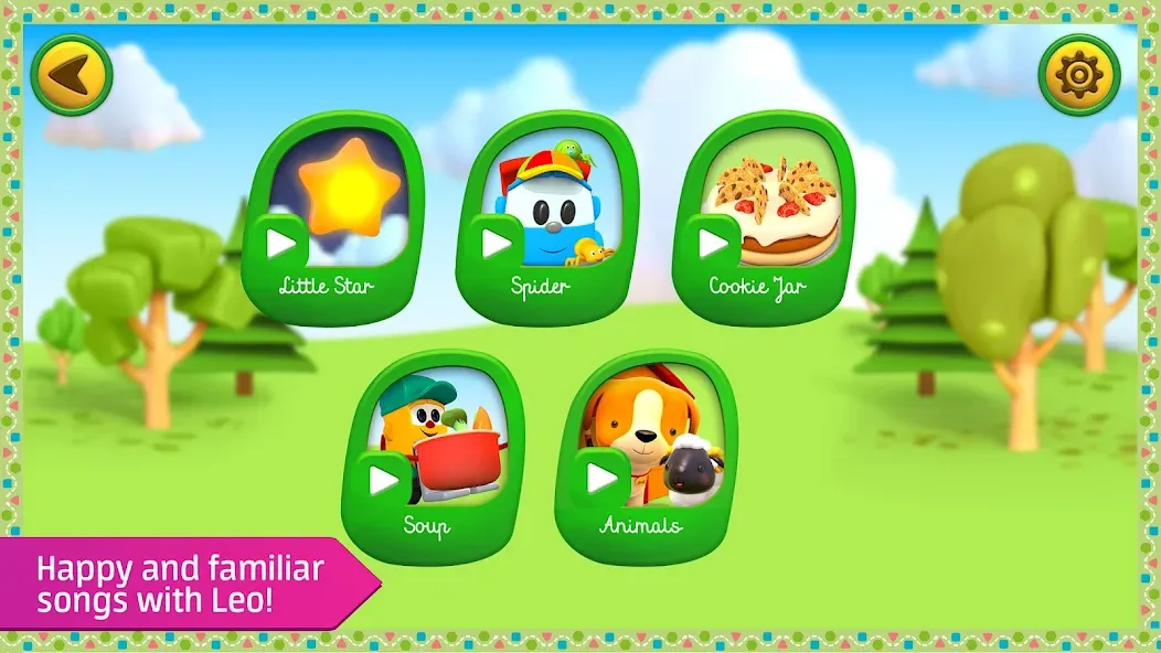 Leo kids songs and music games  [МОД Много монет] Screenshot 4