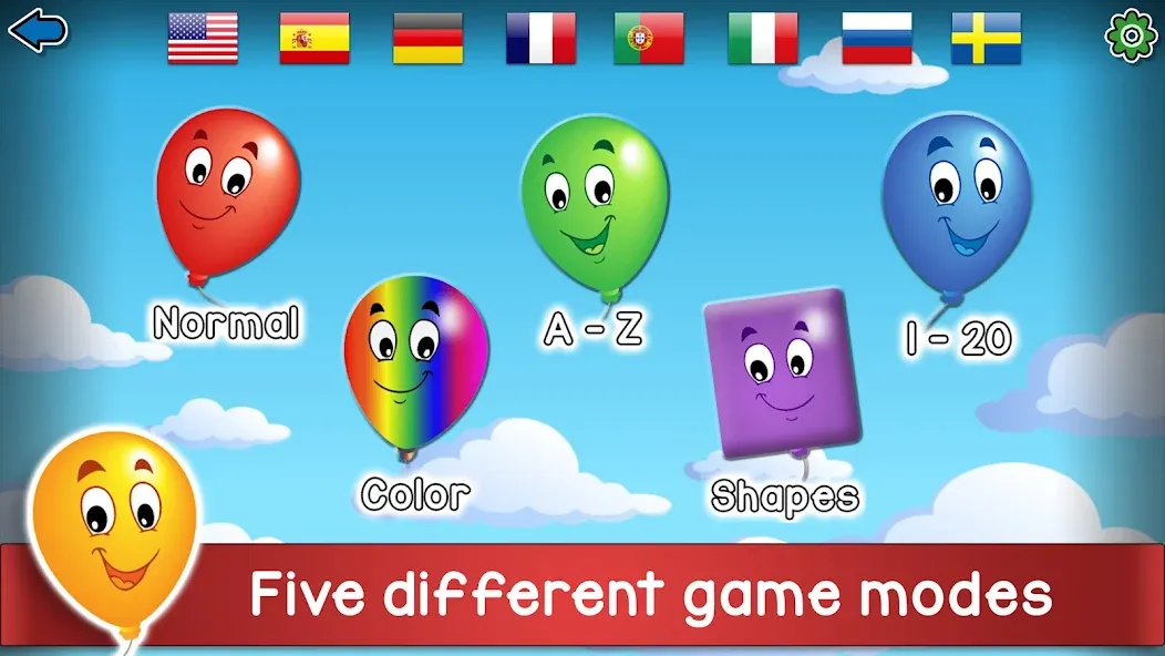 Kids Balloon Pop Game  [МОД Бесконечные деньги] Screenshot 1