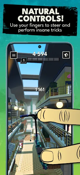 Touchgrind Scooter (Тачгринд Скутер)  [МОД Mega Pack] Screenshot 3