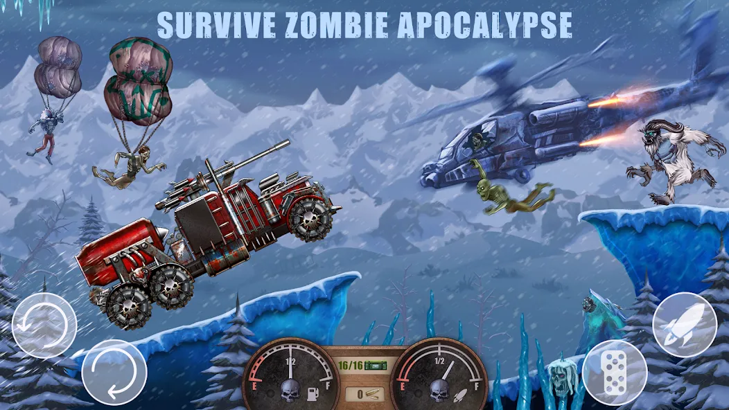 Zombie Hill Racing: Earn Climb (Зомби Хилл Рейсинг)  [МОД Меню] Screenshot 2