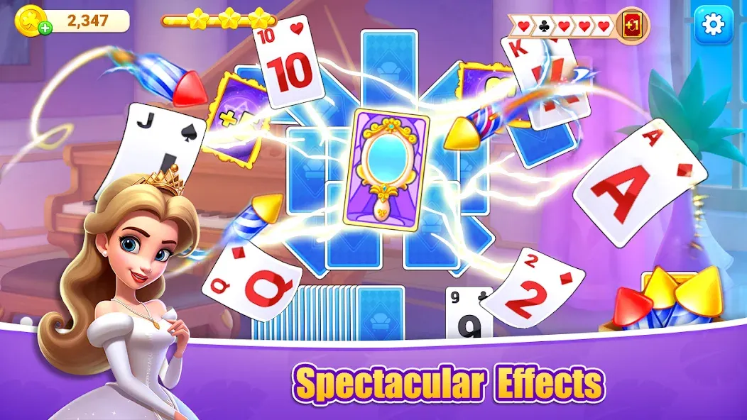 Solitaire Farm  [МОД Много монет] Screenshot 1