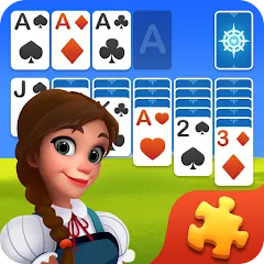 Скачать взломанную Solitaire Jigsaw Puzzle (Солитер Пазл)  [МОД Меню] - последняя версия apk на Андроид