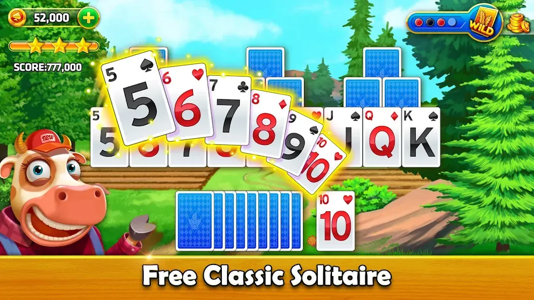 Solitaire Tripeaks - Farm Trip (Фарм Джорни)  [МОД Бесконечные монеты] Screenshot 5