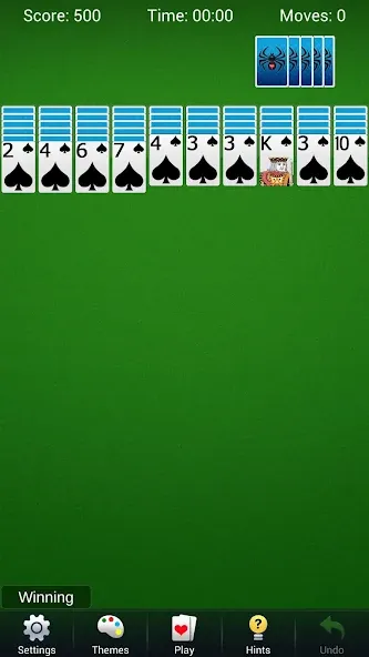 Spider Solitaire - Card Games  [МОД Unlocked] Screenshot 4