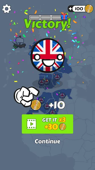 Country Balls: World War (Кантри Болс)  [МОД Много денег] Screenshot 5