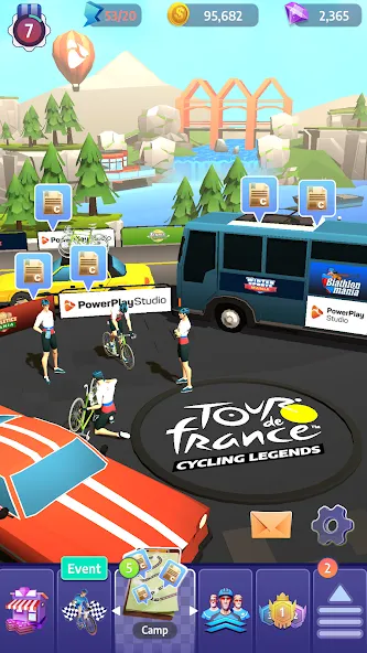 Tour de France Cycling Legends (Циклинг Легенды)  [МОД Unlocked] Screenshot 3