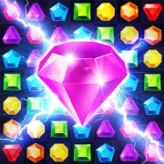 Скачать взломанную Jewels Planet - Match 3 Puzzle  [МОД Много монет] - последняя версия apk на Андроид