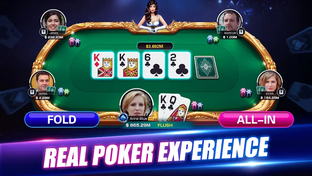 Winning Poker™ - Texas Holdem (Виннинг Покер)  [МОД Бесконечные монеты] Screenshot 1