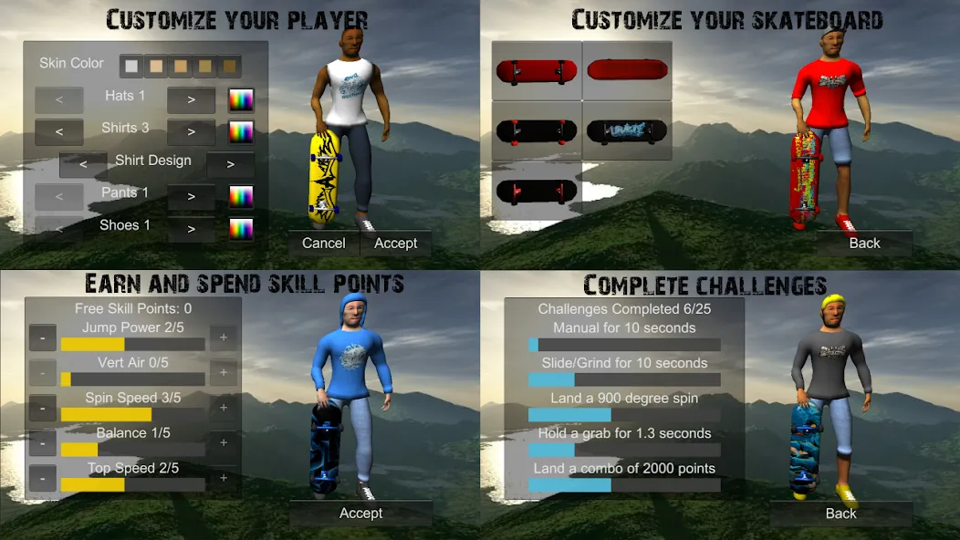 Skating Freestyle Extreme 3D (Скейтбординг Фристайл Экстрим 3D)  [МОД Бесконечные монеты] Screenshot 5