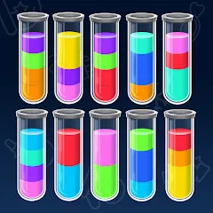 Скачать взлом SortPuz 3D: Water Color Sort (СортПаз 3Д)  [МОД Много денег] - последняя версия apk на Андроид