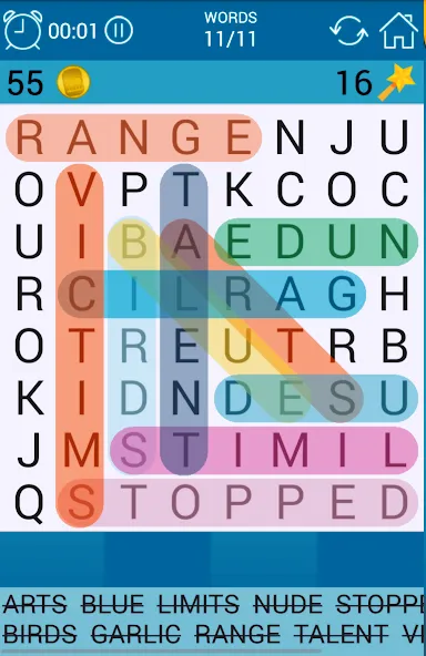 Word Search  [МОД Бесконечные монеты] Screenshot 1